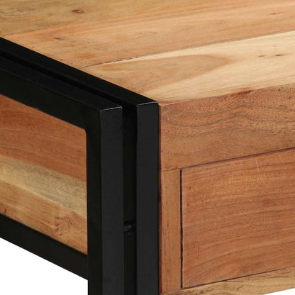 vidaXL Konsolentisch Braun 120 x 33 x 75 cm Massivholz Akazie