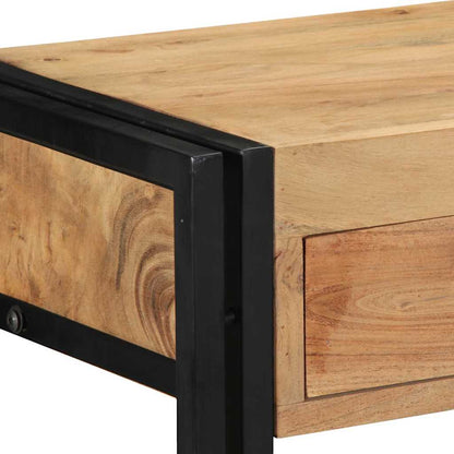 vidaXL Konsolentisch mit Regal Braun 90 x 33 x 75 cm Massivholz Akazie
