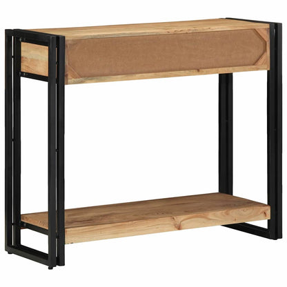 vidaXL Konsolentisch mit Regal Braun 90 x 33 x 75 cm Massivholz Akazie