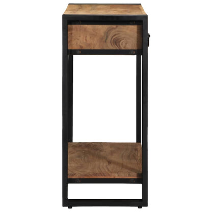 vidaXL Konsolentisch mit Regal Braun 90 x 33 x 75 cm Massivholz Akazie