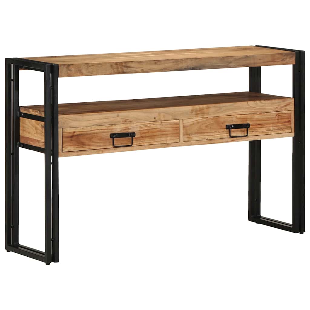 vidaXL Konsolentisch Braun 120 x 33 x 75 cm Massivholz Akazie