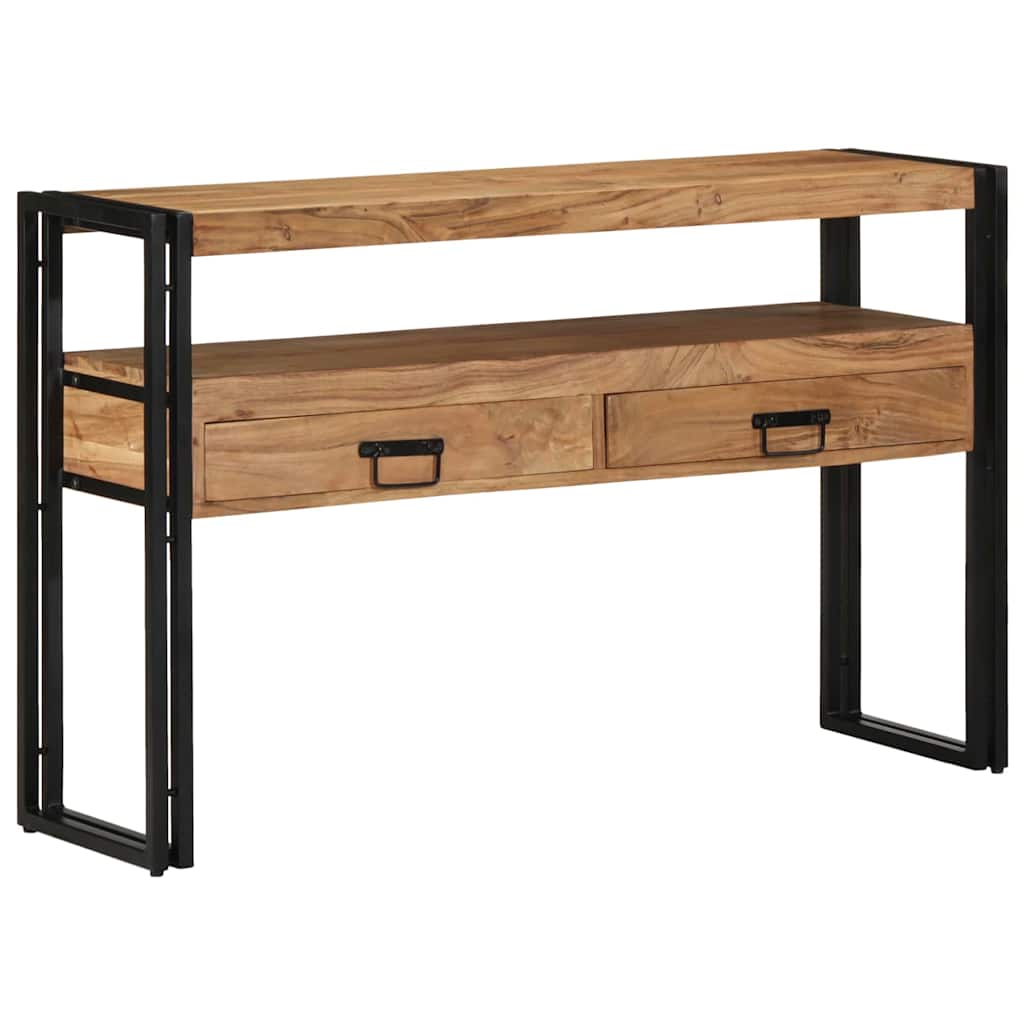 vidaXL Konsolentisch Braun 120 x 33 x 75 cm Massivholz Akazie