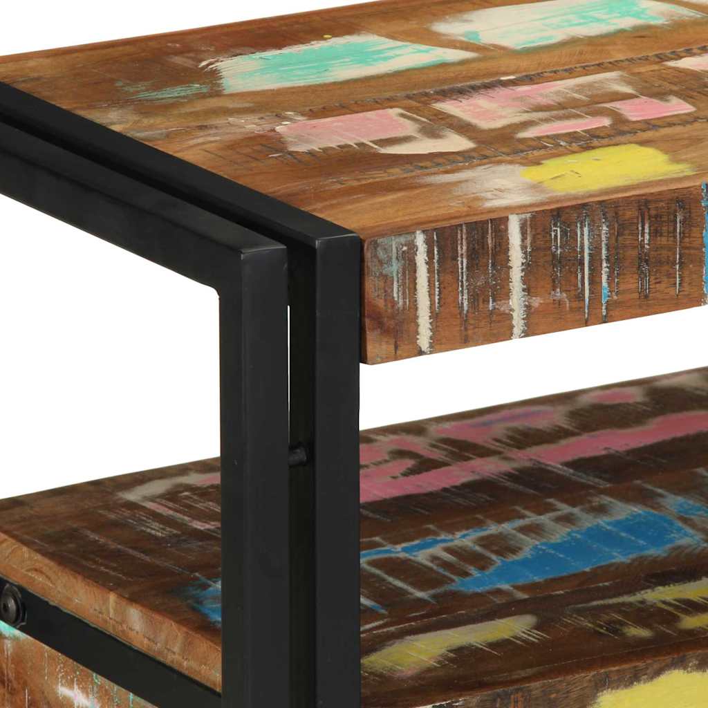 vidaXL Table console 120 x 33 x 75 cm Bois massif de récupération