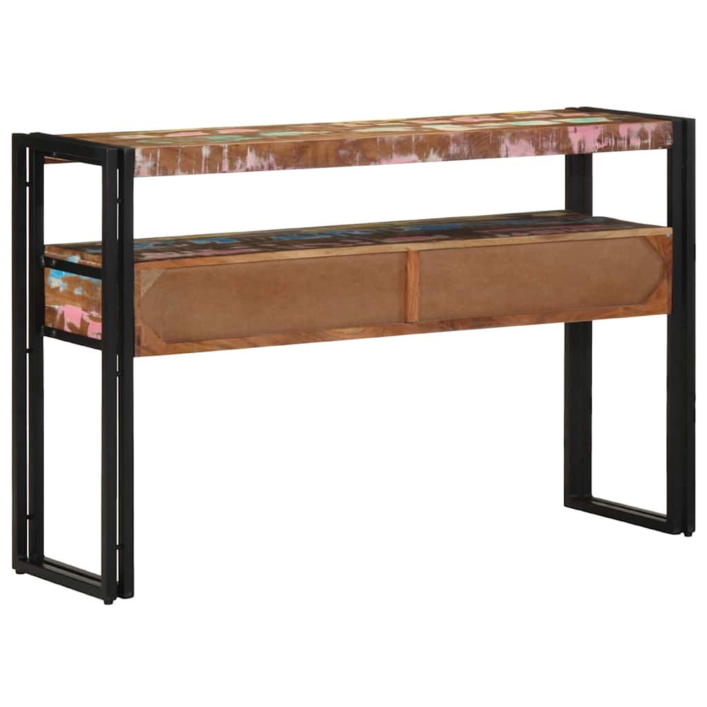 vidaXL Table console 120 x 33 x 75 cm Bois massif de récupération