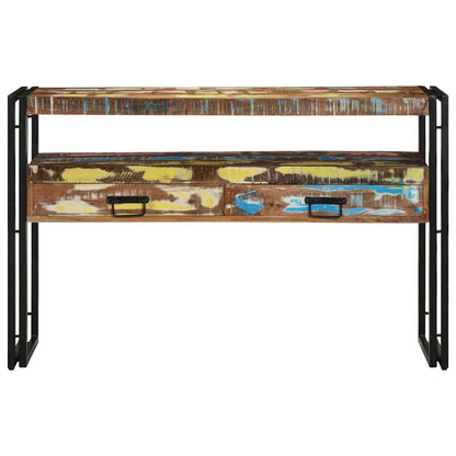 vidaXL Table console 120 x 33 x 75 cm Bois massif de récupération