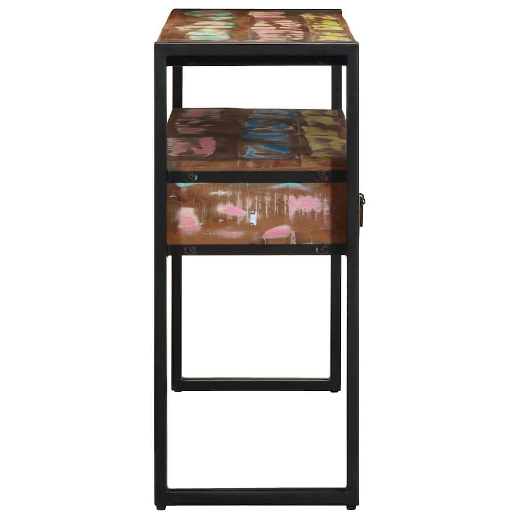 vidaXL Table console 120 x 33 x 75 cm Bois massif de récupération