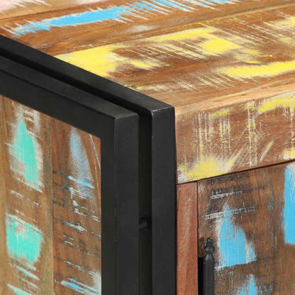 Schuhschrank Mehrfarbig 56 x 35 x 70 cm Massivholz Altholz