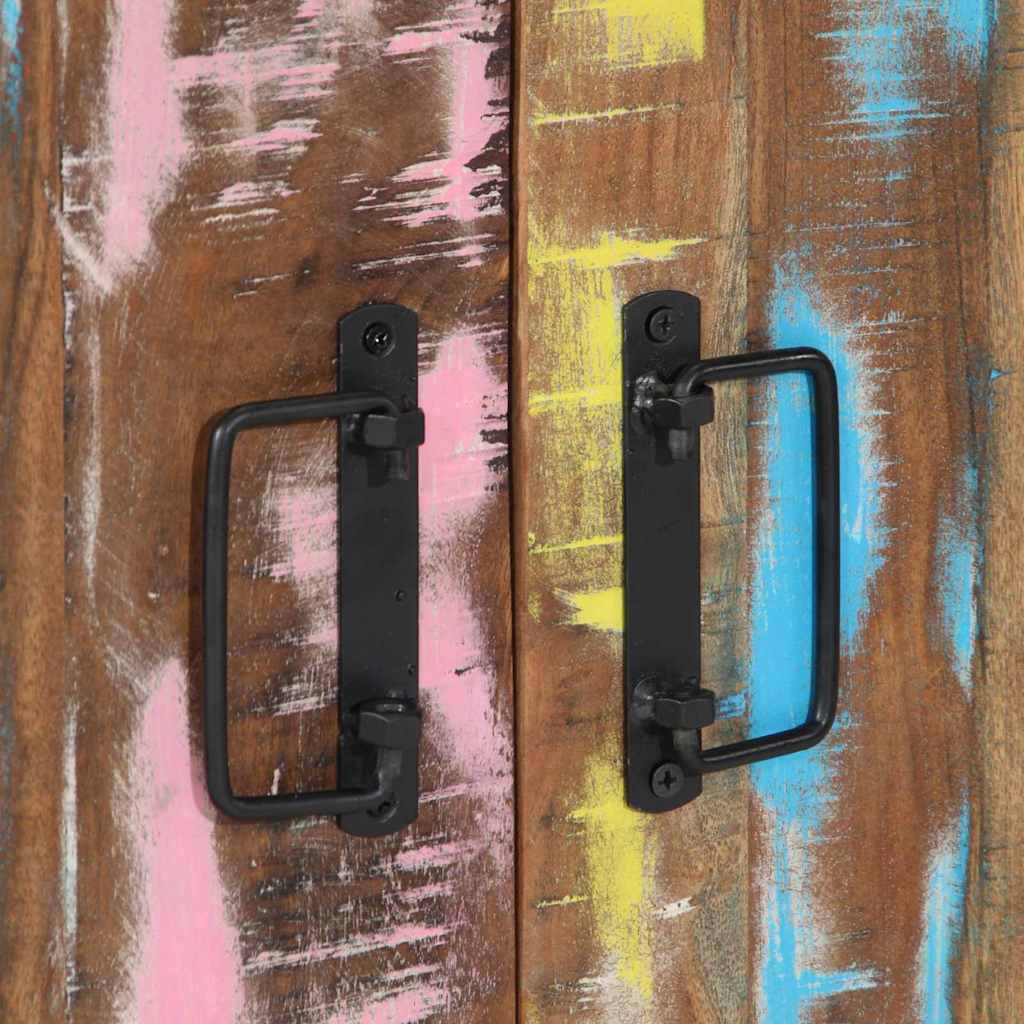 Schuhschrank Mehrfarbig 56 x 35 x 70 cm Massivholz Altholz