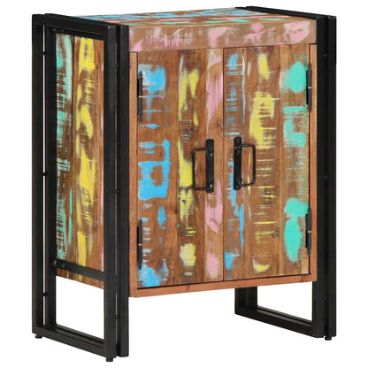 Schuhschrank Mehrfarbig 56 x 35 x 70 cm Massivholz Altholz