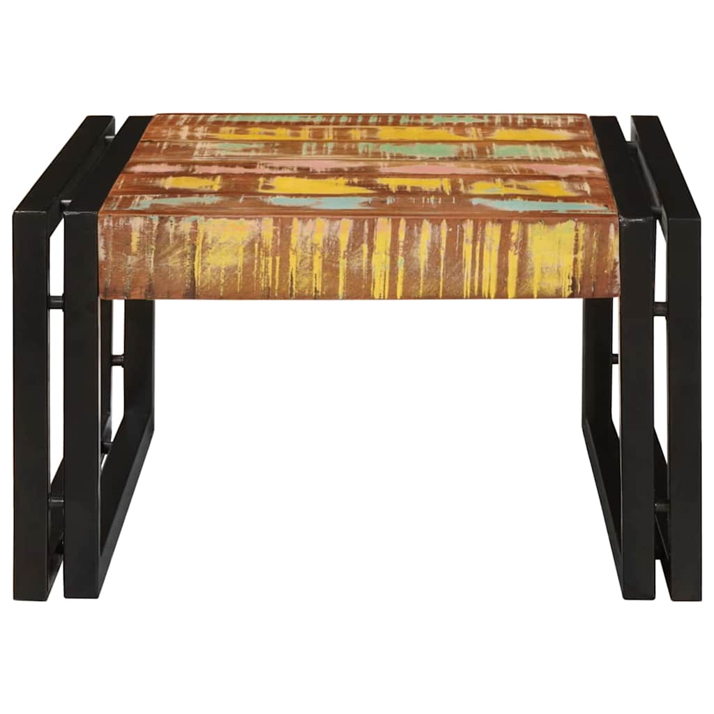 vidaXL Badregal mit Regal Mehrfarbig 60 x 50 x 23 cm Massives Altholz