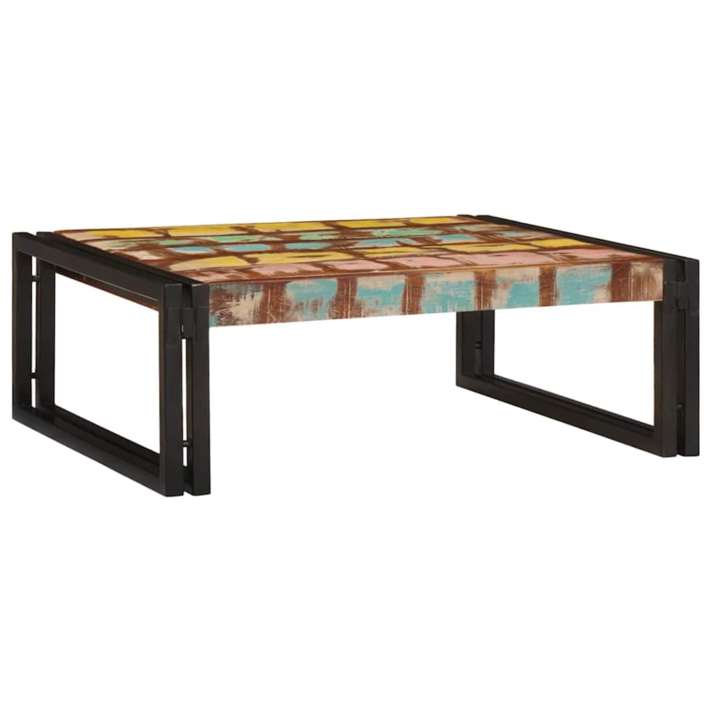 vidaXL Badregal mit Regal Mehrfarbig 65 x 50 x 23 cm Massives Altholz