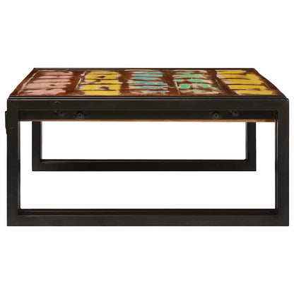vidaXL Badregal mit Regal Mehrfarbig 65 x 50 x 23 cm Massives Altholz