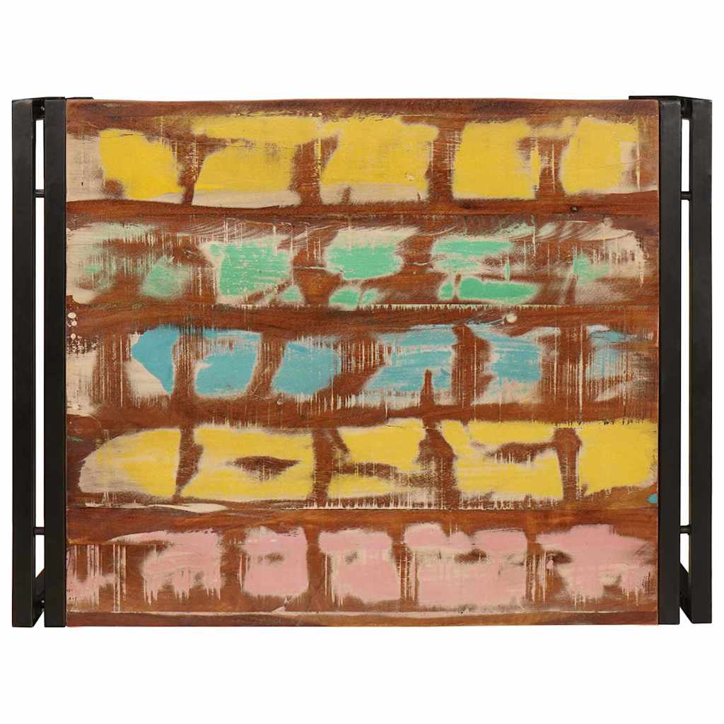 vidaXL Badregal mit Regal Mehrfarbig 65 x 50 x 23 cm Massives Altholz
