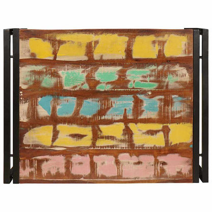 vidaXL Badregal mit Regal Mehrfarbig 65 x 50 x 23 cm Massives Altholz