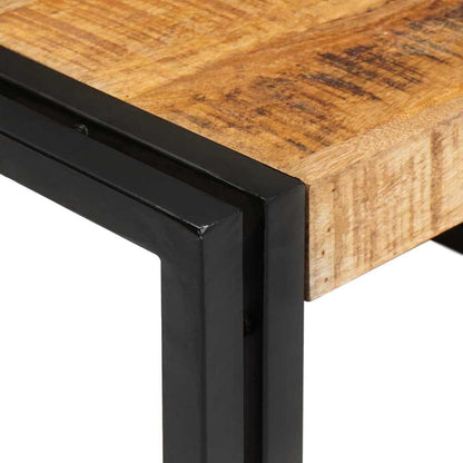 vidaXL Badregal Braun 80 x 50 x 23 cm Massives rohes Mangoholz