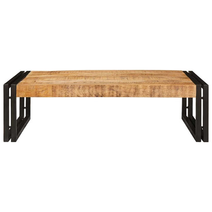 vidaXL Badregal Braun 80 x 50 x 23 cm Massives rohes Mangoholz