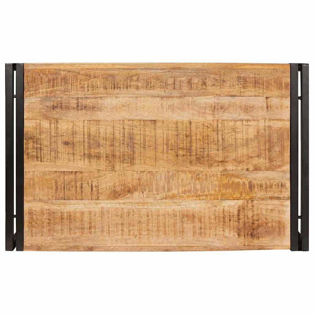 vidaXL Badregal Braun 80 x 50 x 23 cm Massives rohes Mangoholz