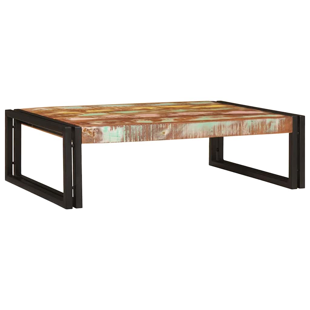 vidaXL Badregal mit Regal Mehrfarbig 80 x 50 x 23 cm Massives Altholz