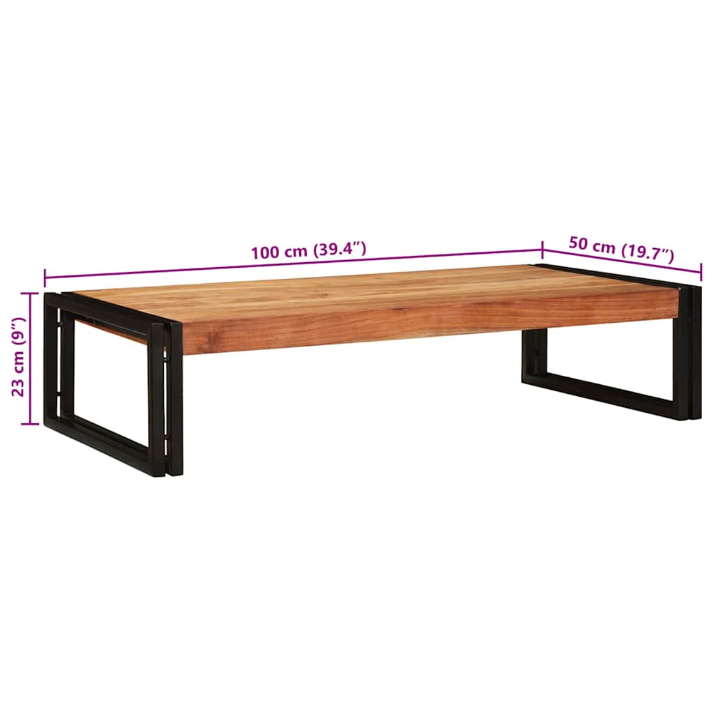 vidaXL Badregal mit Regal Braun 100 x 50 x 23 cm Massivholz Akazie