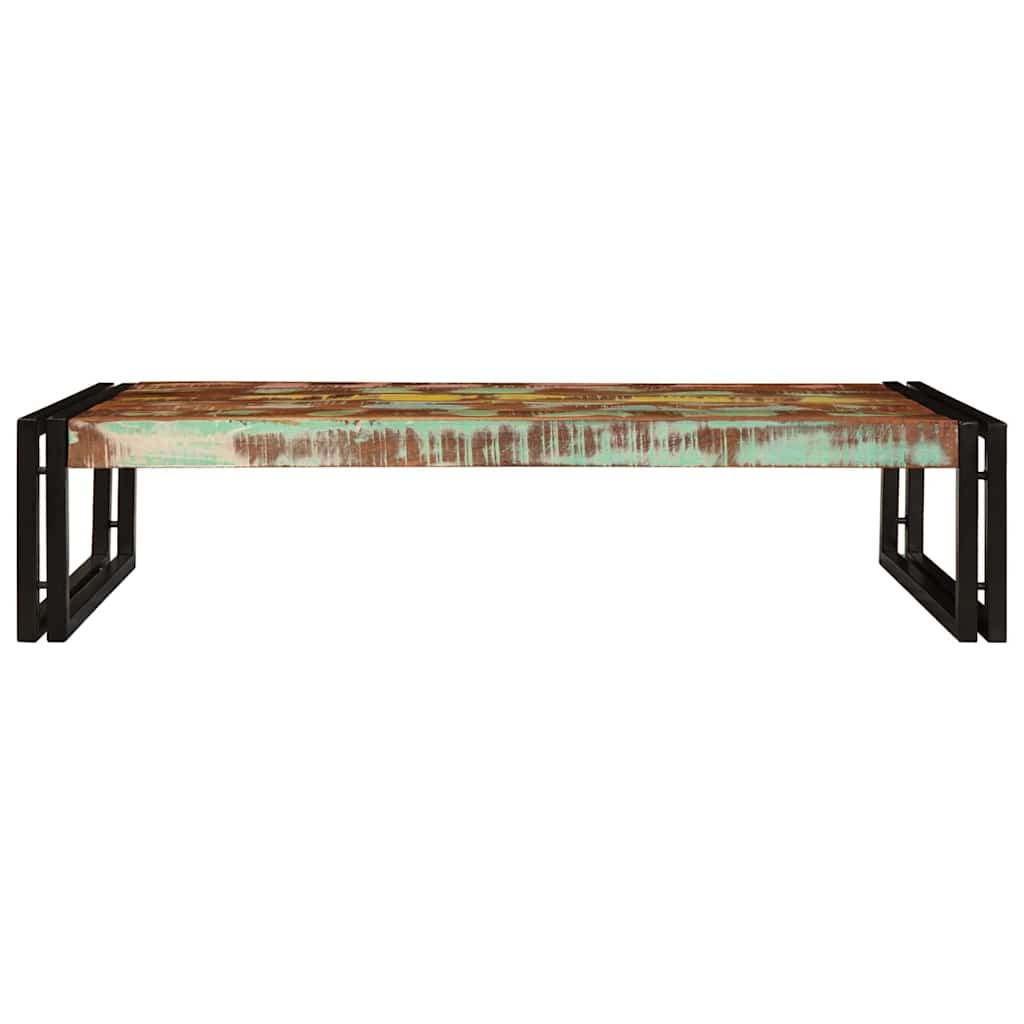 vidaXL Badregal mit Regal Mehrfarbig 100 x 50 x 23 cm Massives Altholz