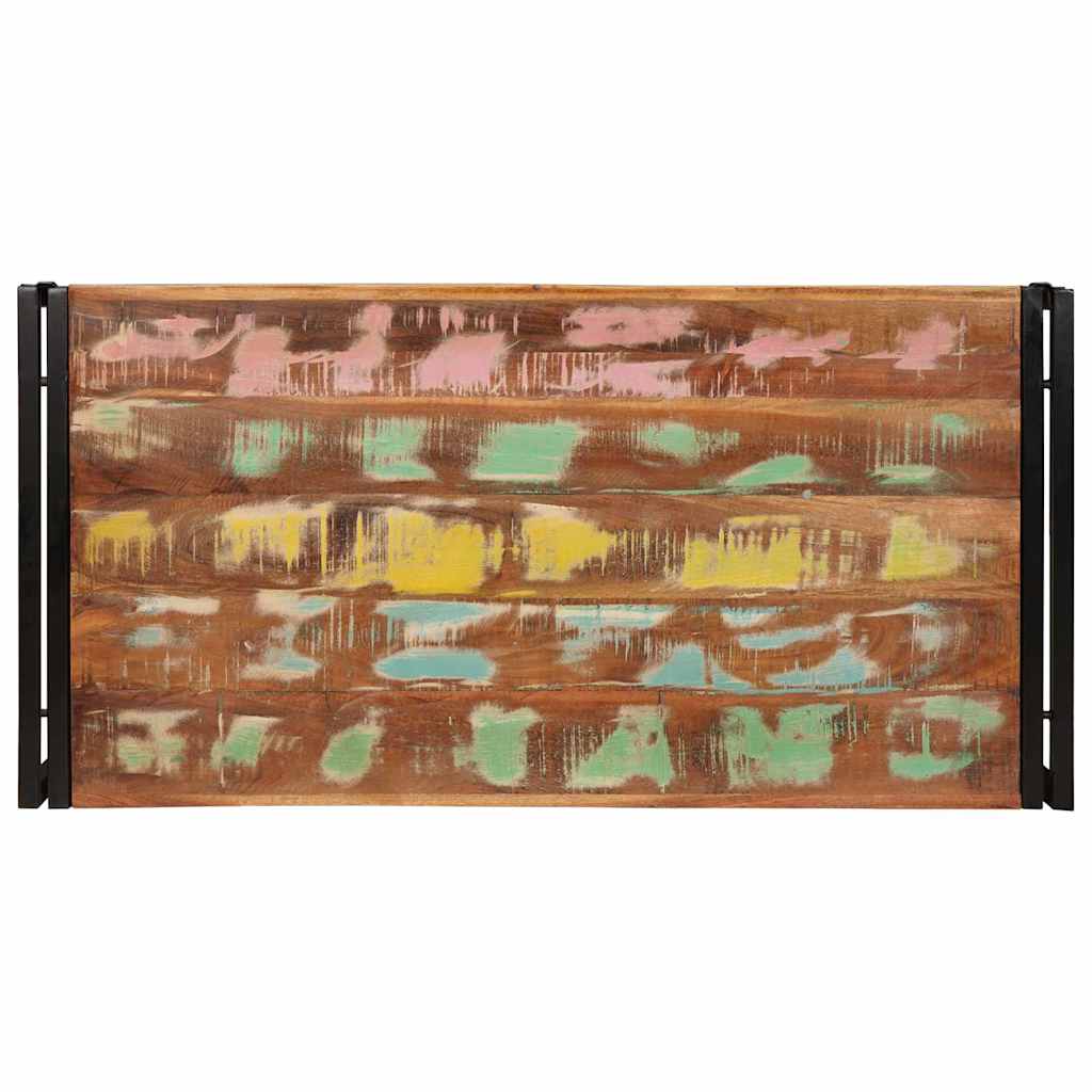 vidaXL Badregal mit Regal Mehrfarbig 100 x 50 x 23 cm Massives Altholz