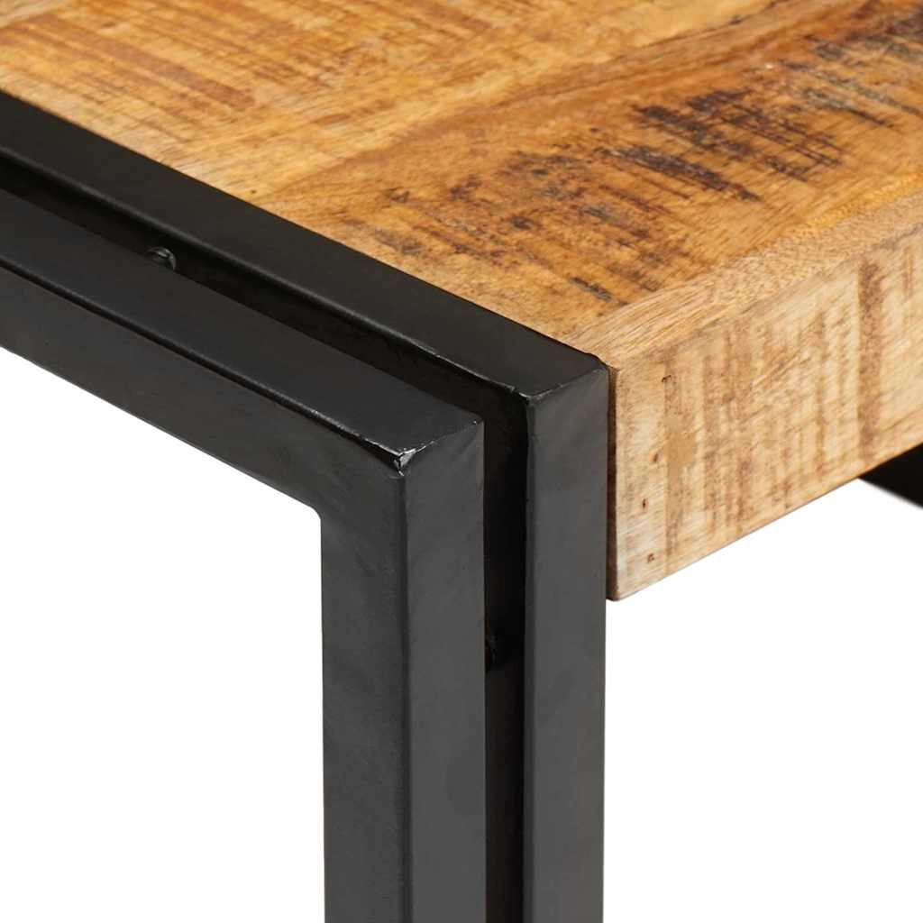 vidaXL Badregal Braun 120 x 50 x 23 cm Massives rohes Mangoholz