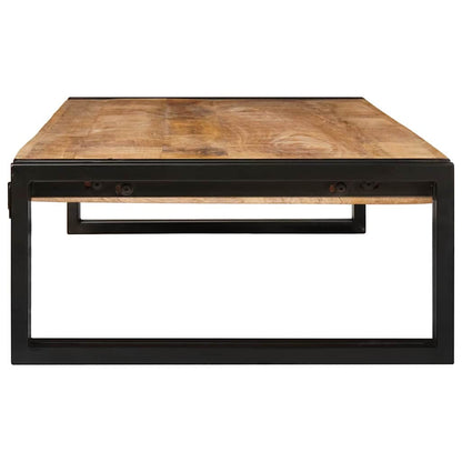 vidaXL Badregal Braun 120 x 50 x 23 cm Massives rohes Mangoholz