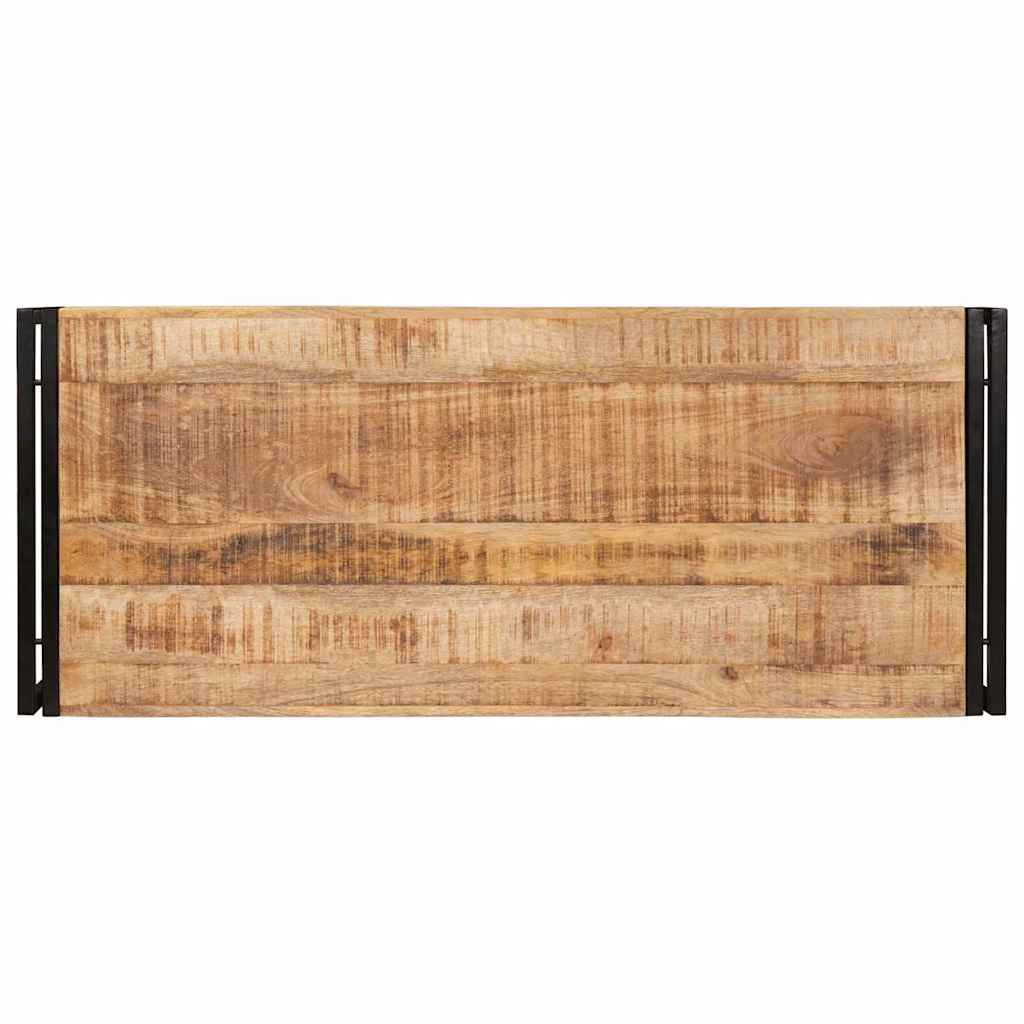 vidaXL Badregal Braun 120 x 50 x 23 cm Massives rohes Mangoholz