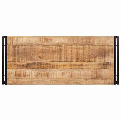 vidaXL Badregal Braun 120 x 50 x 23 cm Massives rohes Mangoholz