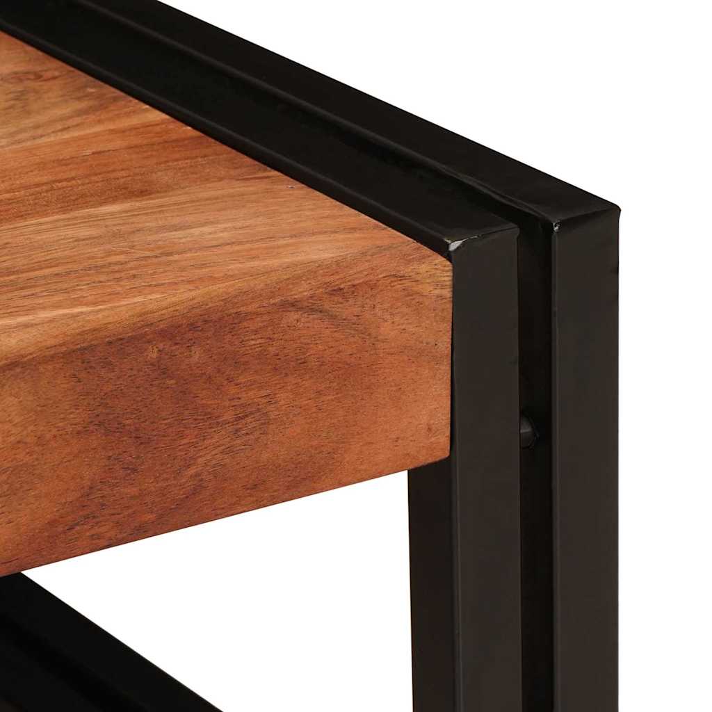 vidaXL Badregal mit Regal Braun 120 x 50 x 23 cm Massivholz Akazie