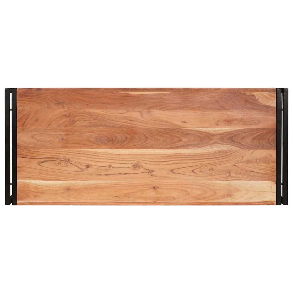 vidaXL Badregal mit Regal Braun 120 x 50 x 23 cm Massivholz Akazie
