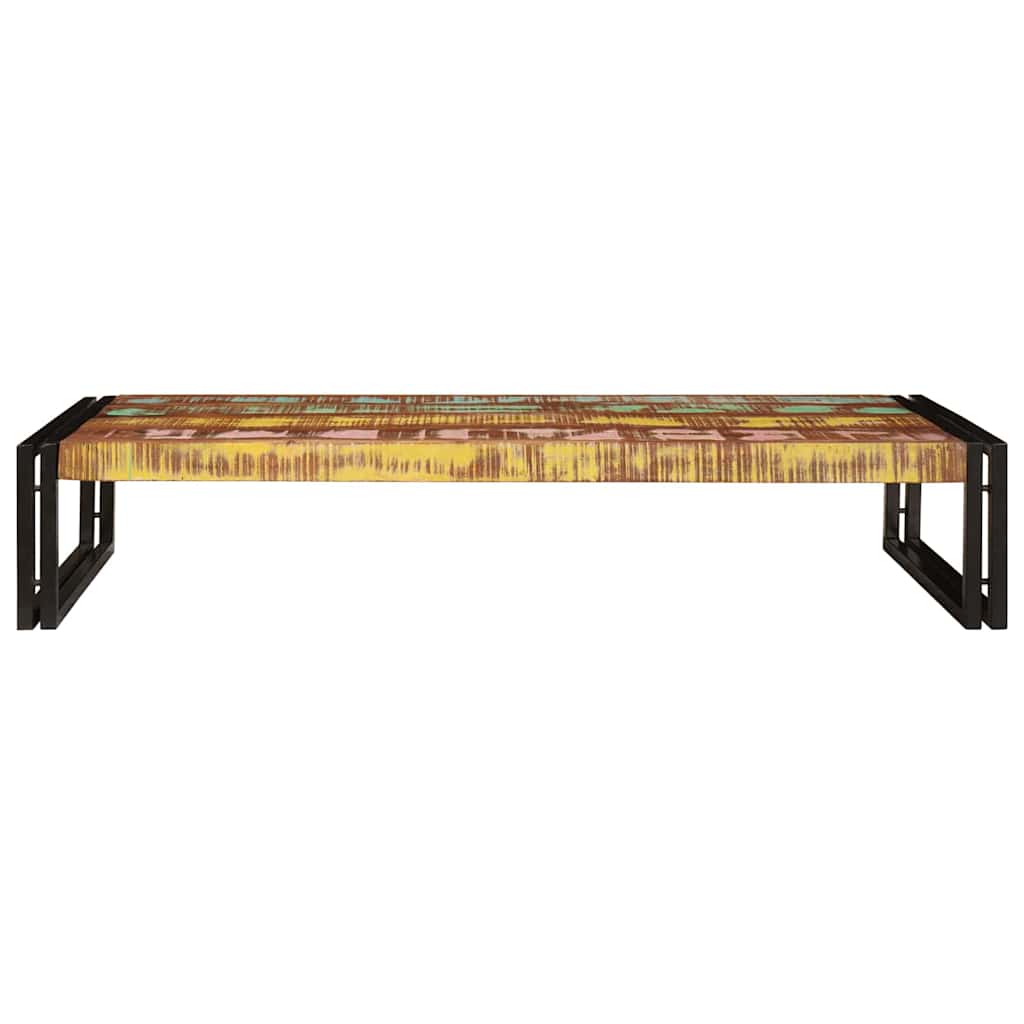 vidaXL Badregal mit Regal Mehrfarbig 120 x 50 x 23 cm Massives Altholz