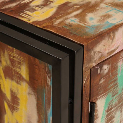 Waschbeckenunterschrank Mehrfarbig Massives upgecyceltes Holz