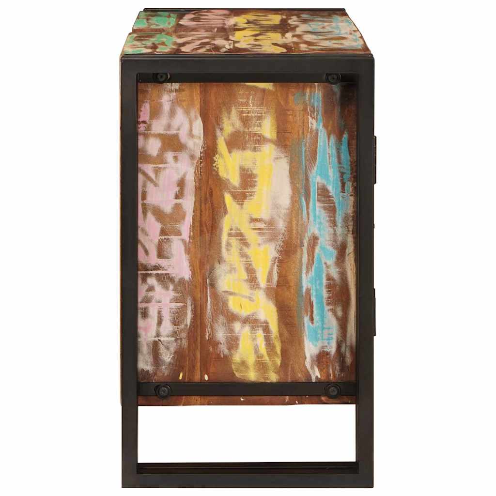 Waschbeckenunterschrank Mehrfarbig Massives upgecyceltes Holz