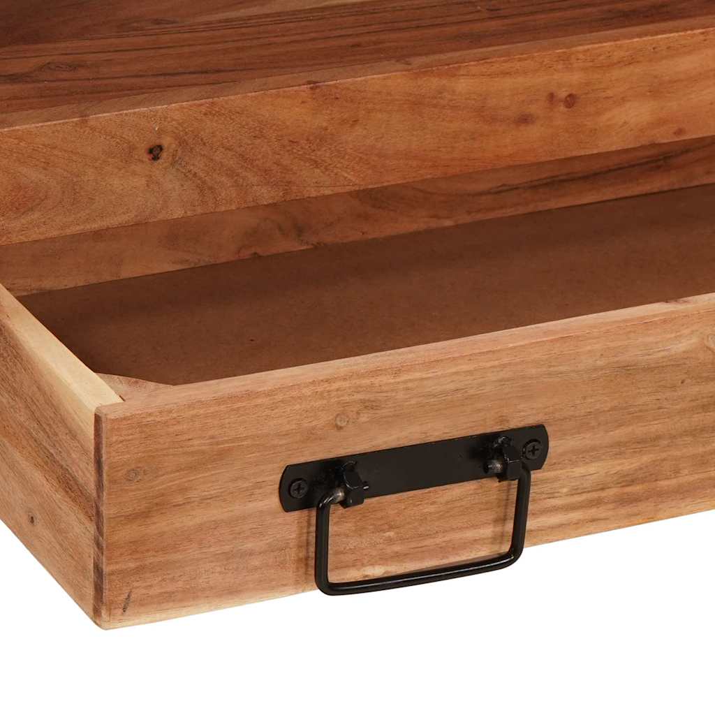 vidaXL Waschtischunterschrank Braun 71 x 33 x 58 cm Massivholz Akazie