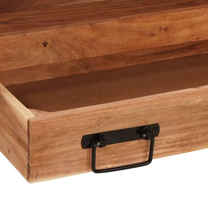 vidaXL Waschtischunterschrank Braun 71 x 33 x 58 cm Massivholz Akazie
