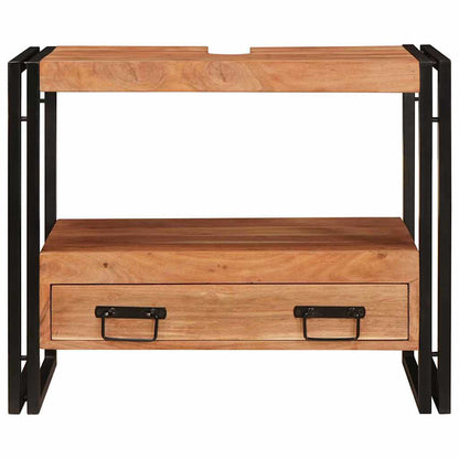 vidaXL Waschtischunterschrank Braun 71 x 33 x 58 cm Massivholz Akazie