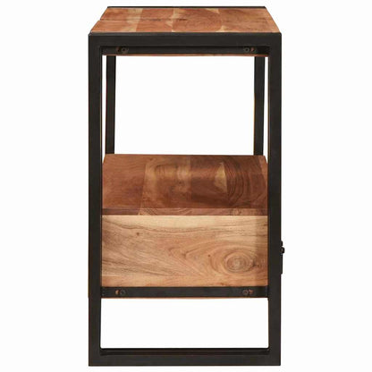 vidaXL Waschtischunterschrank Braun 71 x 33 x 58 cm Massivholz Akazie