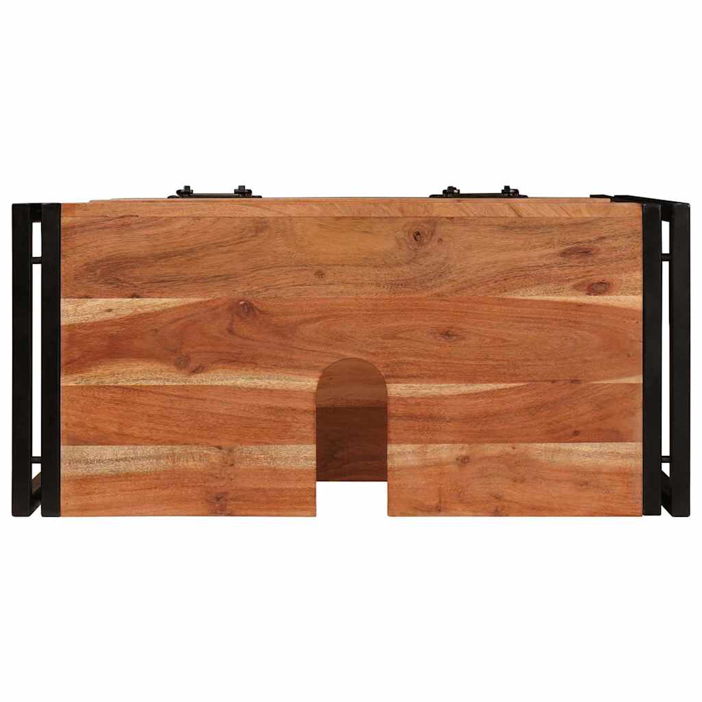 vidaXL Waschtischunterschrank Braun 71 x 33 x 58 cm Massivholz Akazie