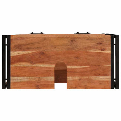 vidaXL Waschtischunterschrank Braun 71 x 33 x 58 cm Massivholz Akazie