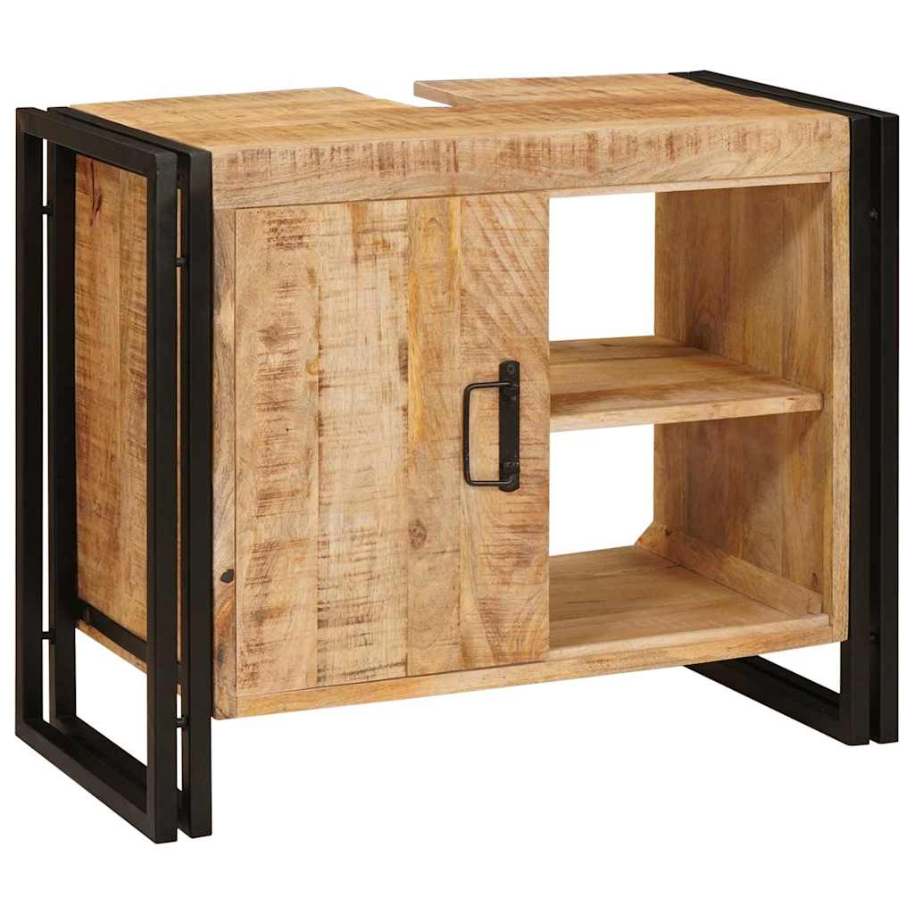 vidaXL Waschbeckenunterschrank Braun 71 x 33 x 58 cm Massivholz Mango