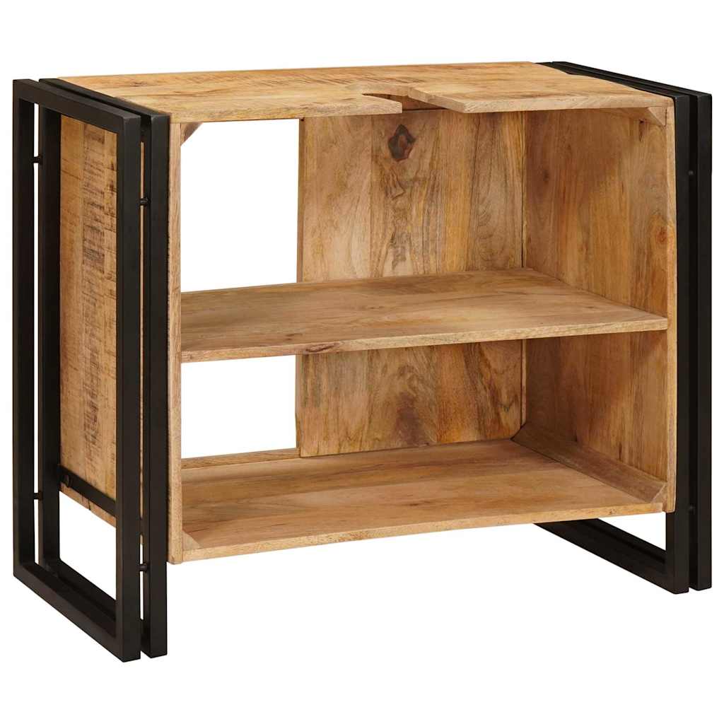 vidaXL Waschbeckenunterschrank Braun 71 x 33 x 58 cm Massivholz Mango