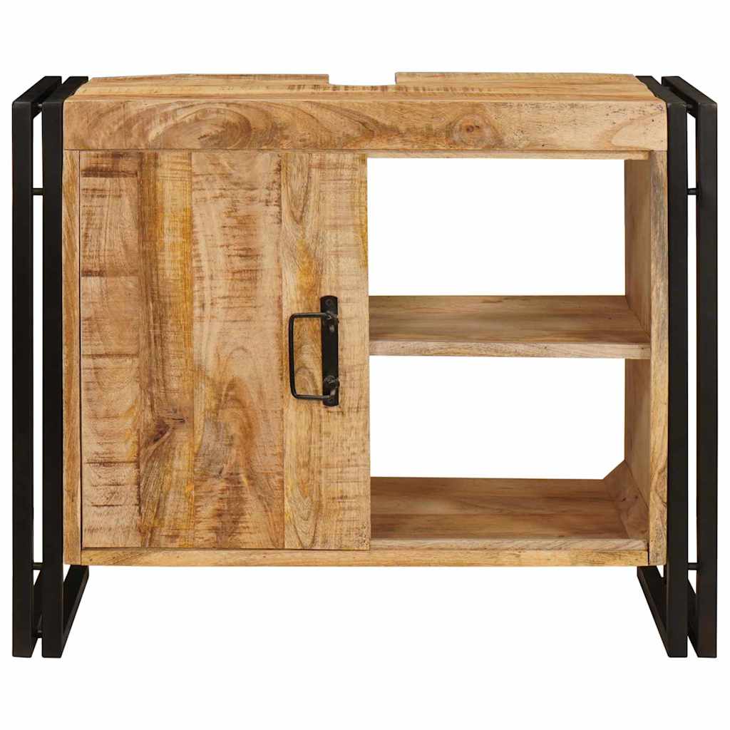 vidaXL Waschbeckenunterschrank Braun 71 x 33 x 58 cm Massivholz Mango
