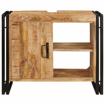 vidaXL Waschbeckenunterschrank Braun 71 x 33 x 58 cm Massivholz Mango