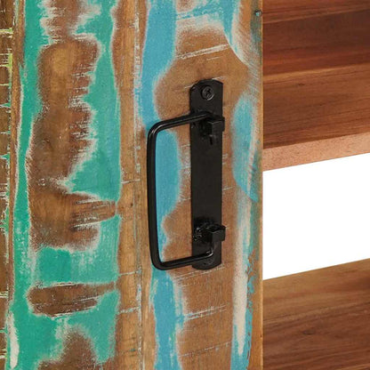 vidaXL Waschbeckenunterschrank Mehrfarbig Massives upgecyceltes Holz