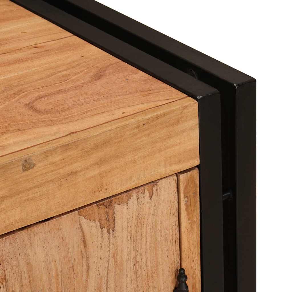 Nachttisch Braun 66 x 35 x 76 cm Massivholz Akazie