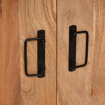 Nachttisch Braun 66 x 35 x 76 cm Massivholz Akazie