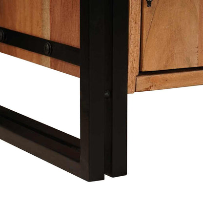 vidaXL Nachttisch Braun 66 x 35 x 76 cm Massivholz Akazie