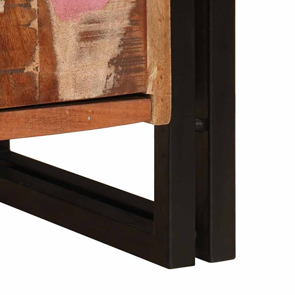 vidaXL Nachttisch Mehrfarbig 66 x 35 x 76 cm Massives Altholz