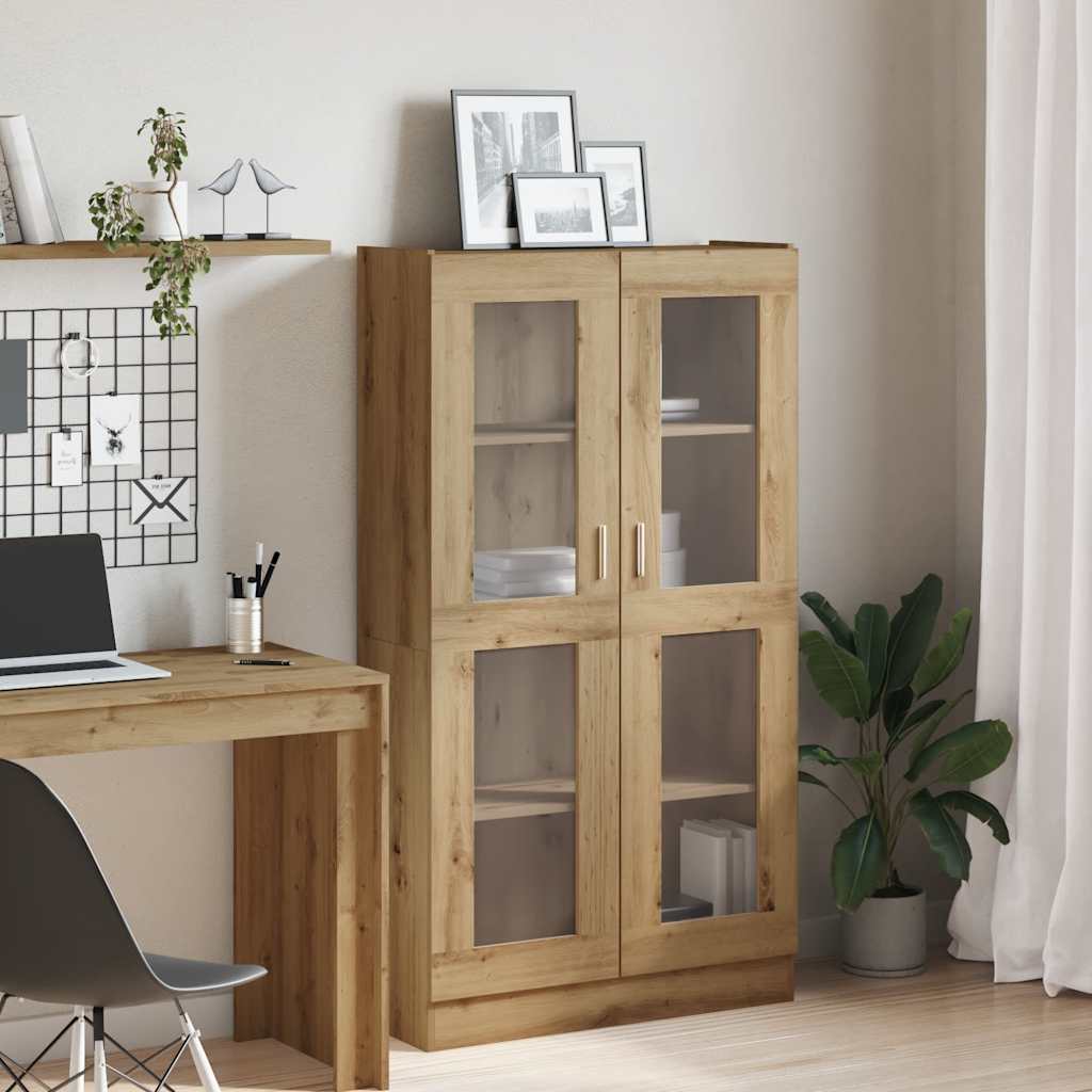 vidaXL Bahut chêne artisan 82,5 x 30,5 x 150 cm bois d'ingénierie